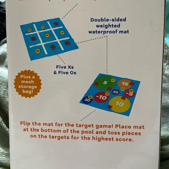 Tic Tac Target Pool Game - Colorful Water Fun - Picture 3 of 3